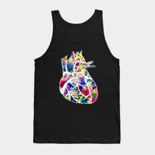 Funfetti Heart (Black) Tank Top